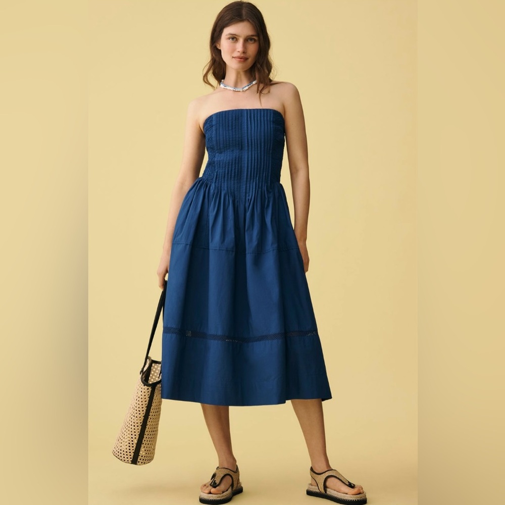 Cotton Poplin Strapless Midi Dress
Anthropologie
In: Bluing